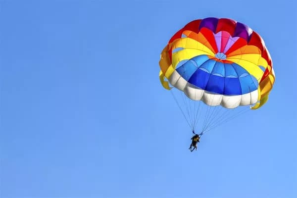 Photo of a parachute jump